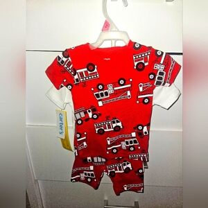 Carter's Red Fire Truck Baby 3 piece set